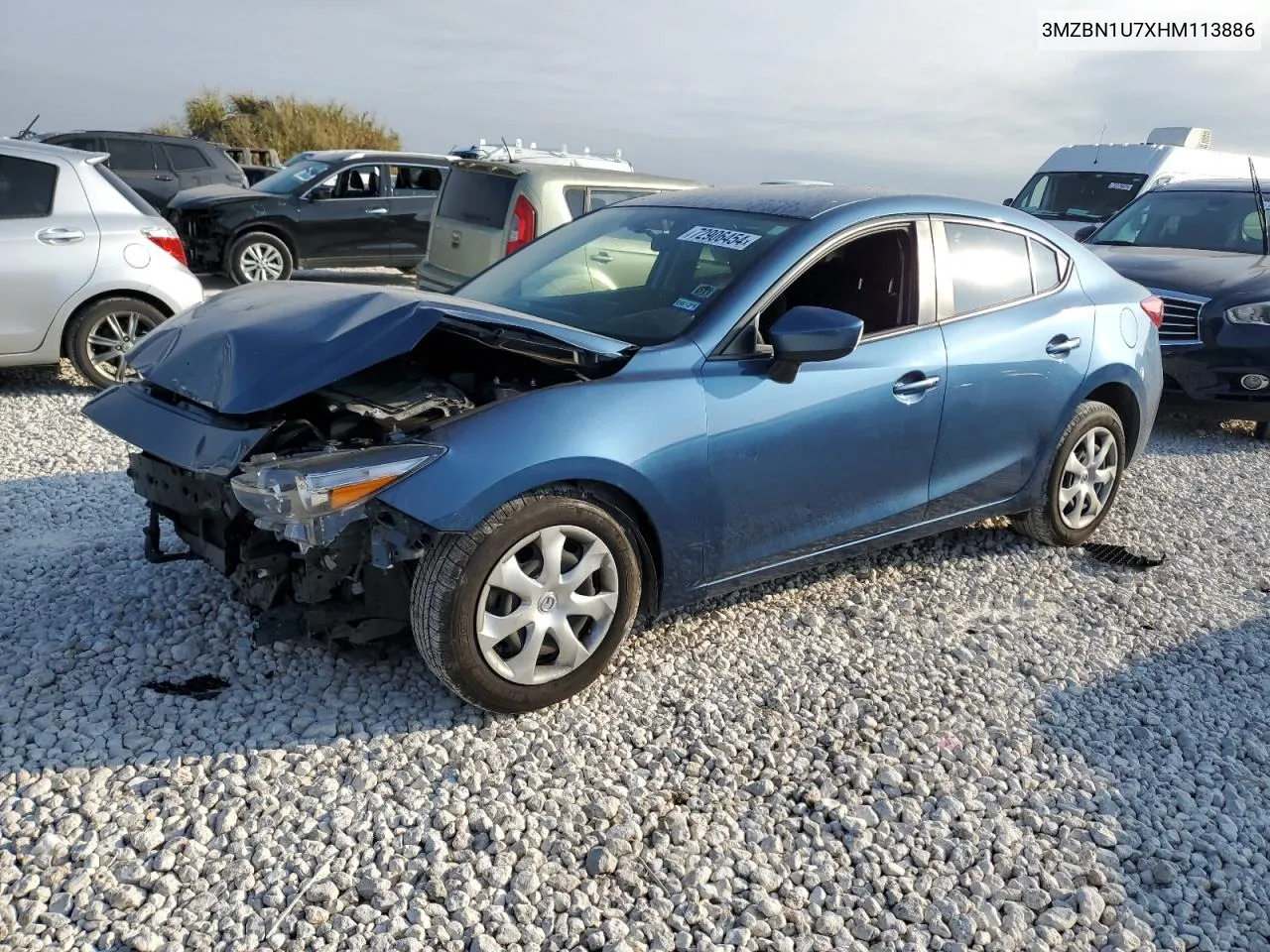 2017 Mazda 3 Sport VIN: 3MZBN1U7XHM113886 Lot: 72906454