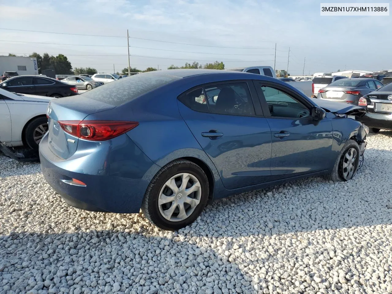 2017 Mazda 3 Sport VIN: 3MZBN1U7XHM113886 Lot: 72906454