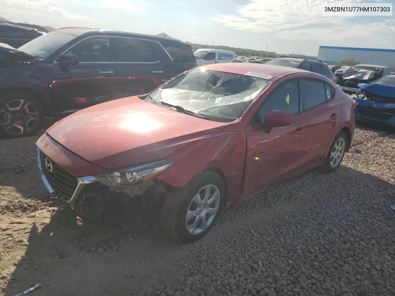 2017 Mazda 3 Sport VIN: 3MZBN1U77HM107303 Lot: 73425324