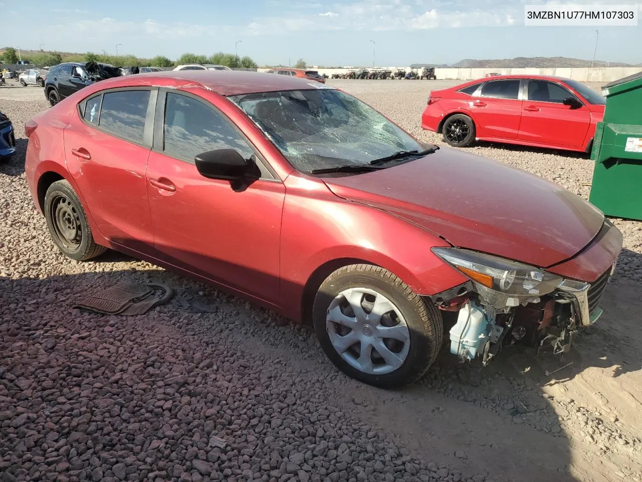 2017 Mazda 3 Sport VIN: 3MZBN1U77HM107303 Lot: 73425324