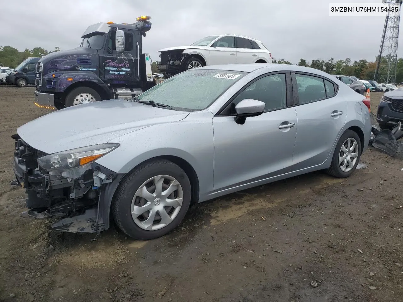 2017 Mazda 3 Sport VIN: 3MZBN1U76HM154435 Lot: 73551984