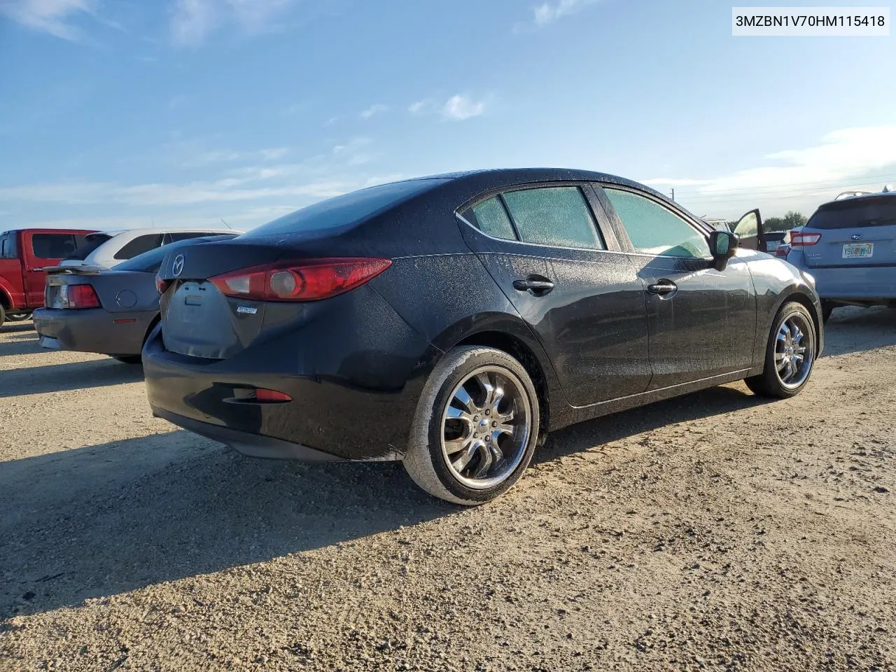 2017 Mazda 3 Touring VIN: 3MZBN1V70HM115418 Lot: 73868024