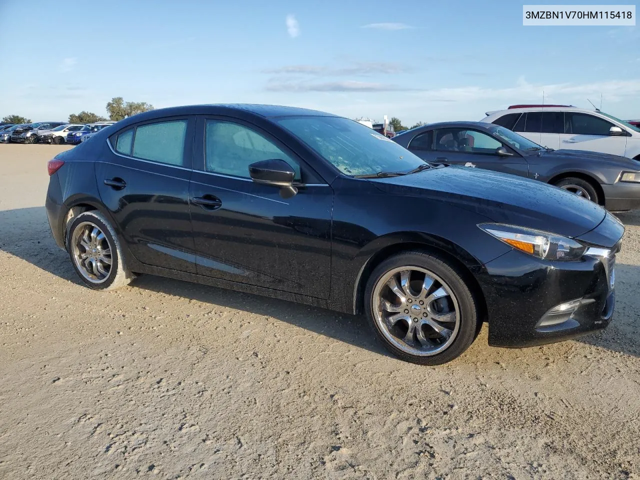 2017 Mazda 3 Touring VIN: 3MZBN1V70HM115418 Lot: 73868024