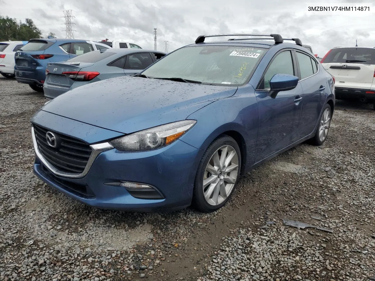 2017 Mazda 3 Touring VIN: 3MZBN1V74HM114871 Lot: 73980224