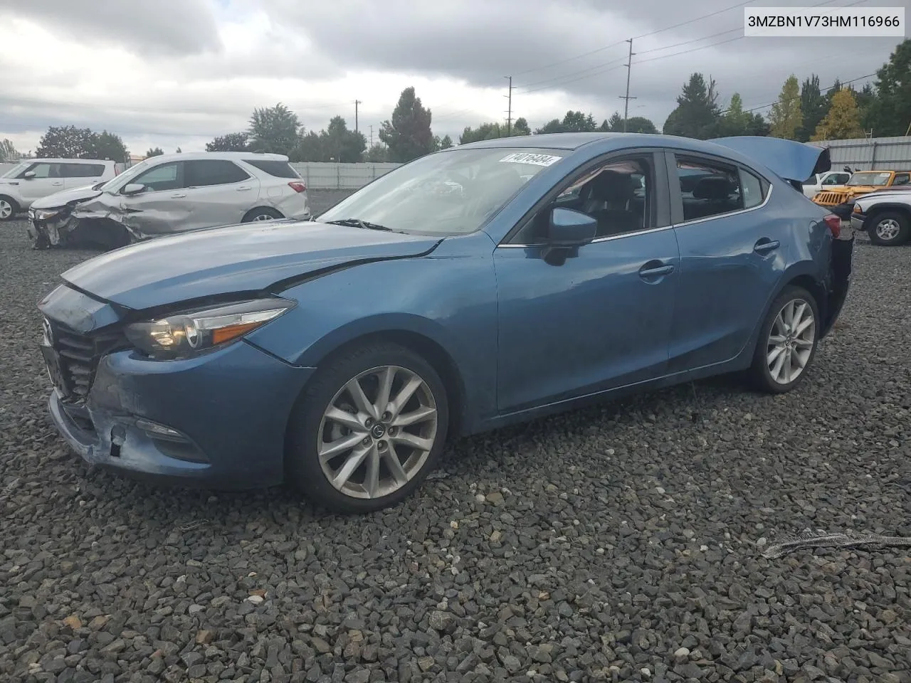 2017 Mazda 3 Touring VIN: 3MZBN1V73HM116966 Lot: 74016484