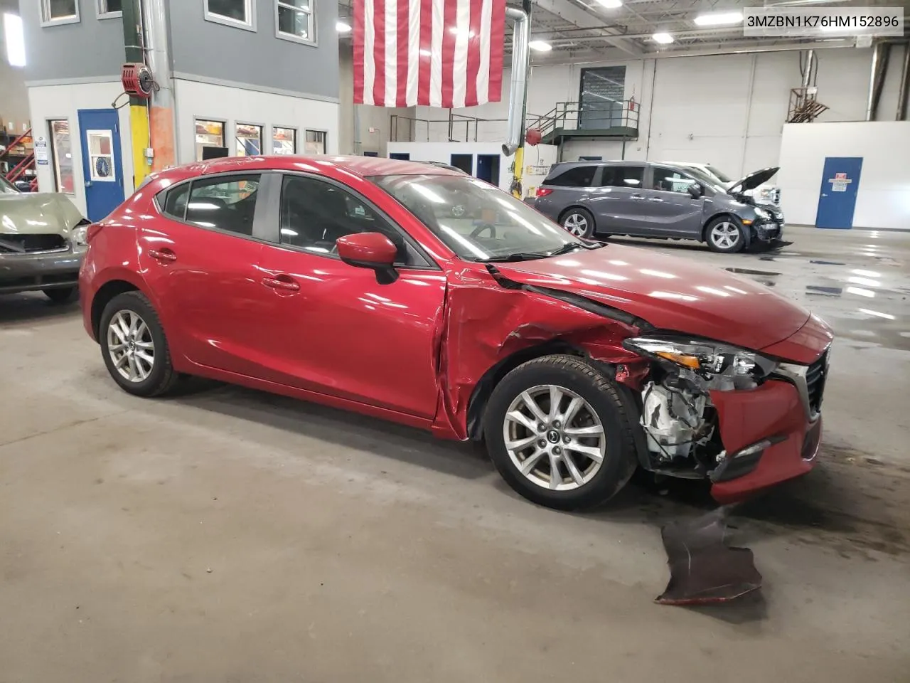 2017 Mazda 3 Sport VIN: 3MZBN1K76HM152896 Lot: 74131834