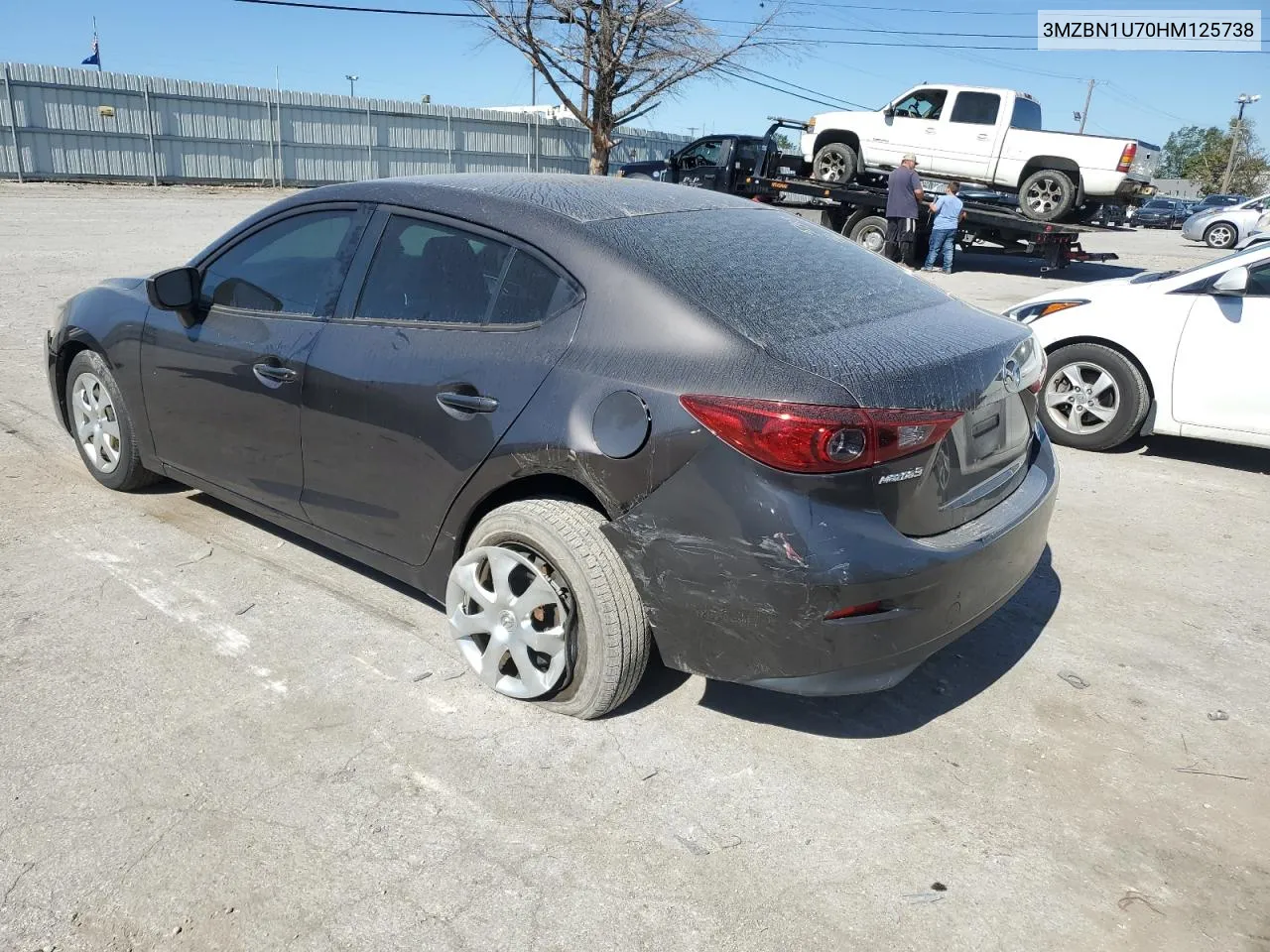 2017 Mazda 3 Sport VIN: 3MZBN1U70HM125738 Lot: 74878134