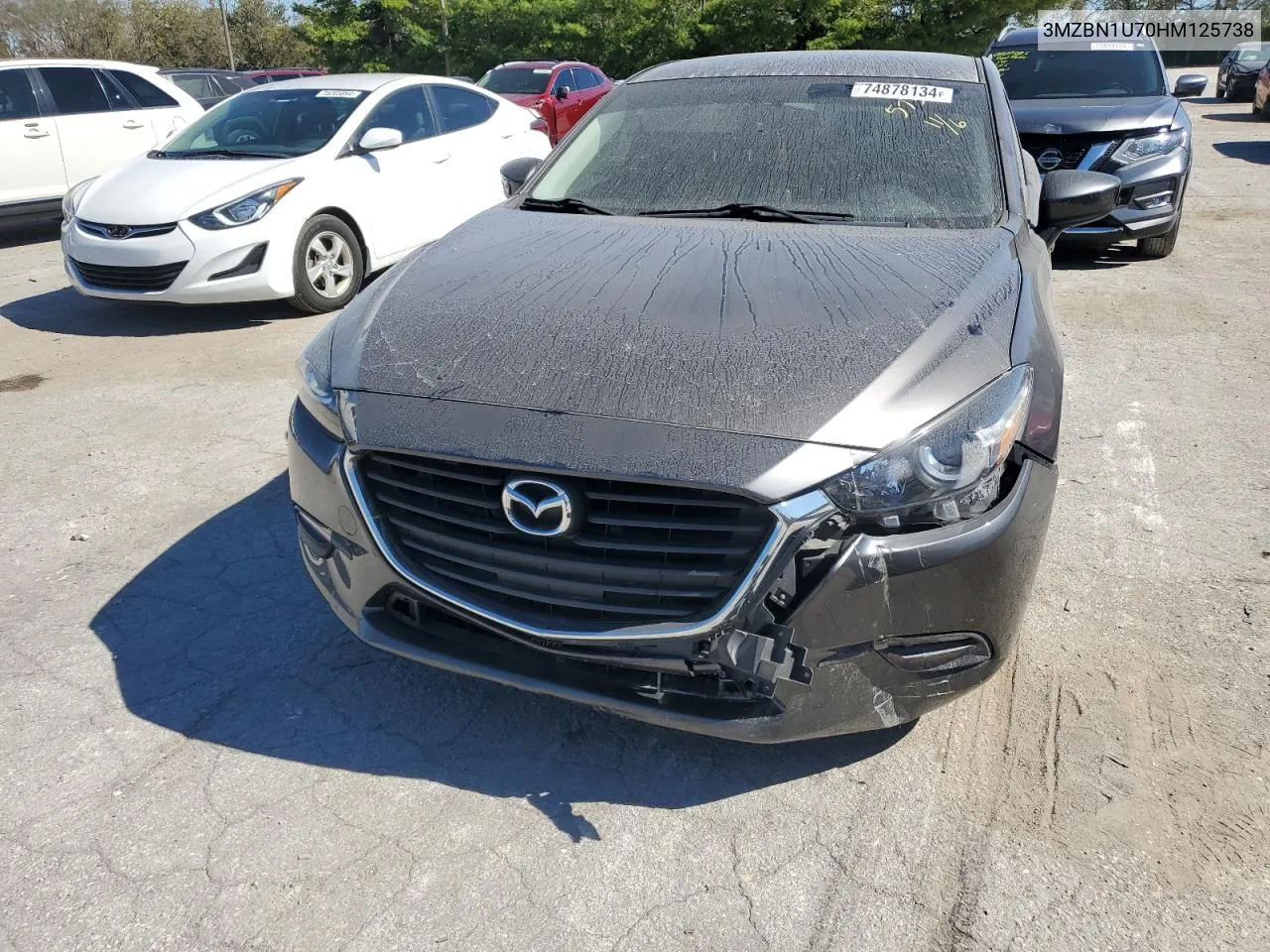 2017 Mazda 3 Sport VIN: 3MZBN1U70HM125738 Lot: 74878134