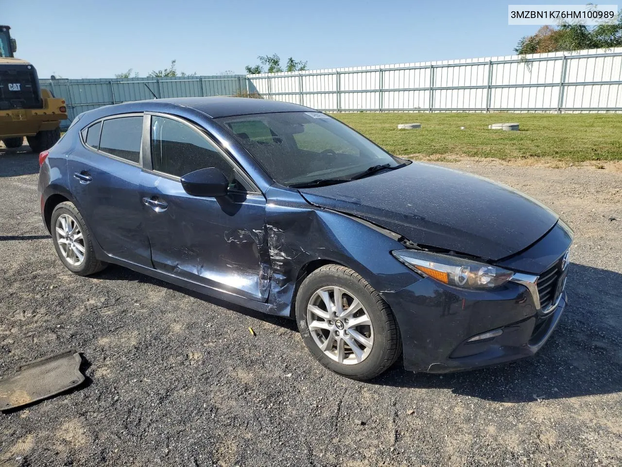 2017 Mazda 3 Sport VIN: 3MZBN1K76HM100989 Lot: 74994174