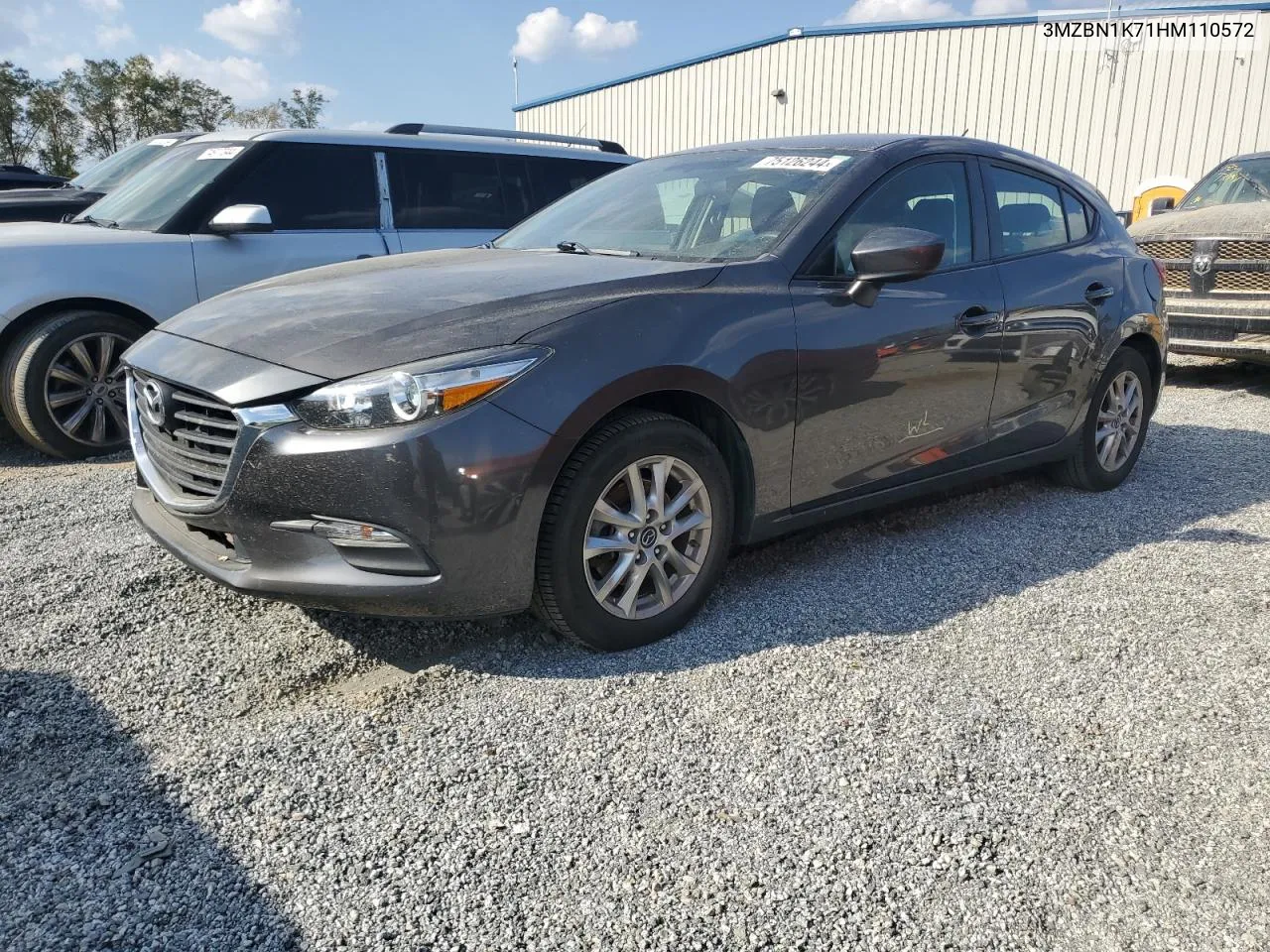 2017 Mazda 3 Sport VIN: 3MZBN1K71HM110572 Lot: 75126244