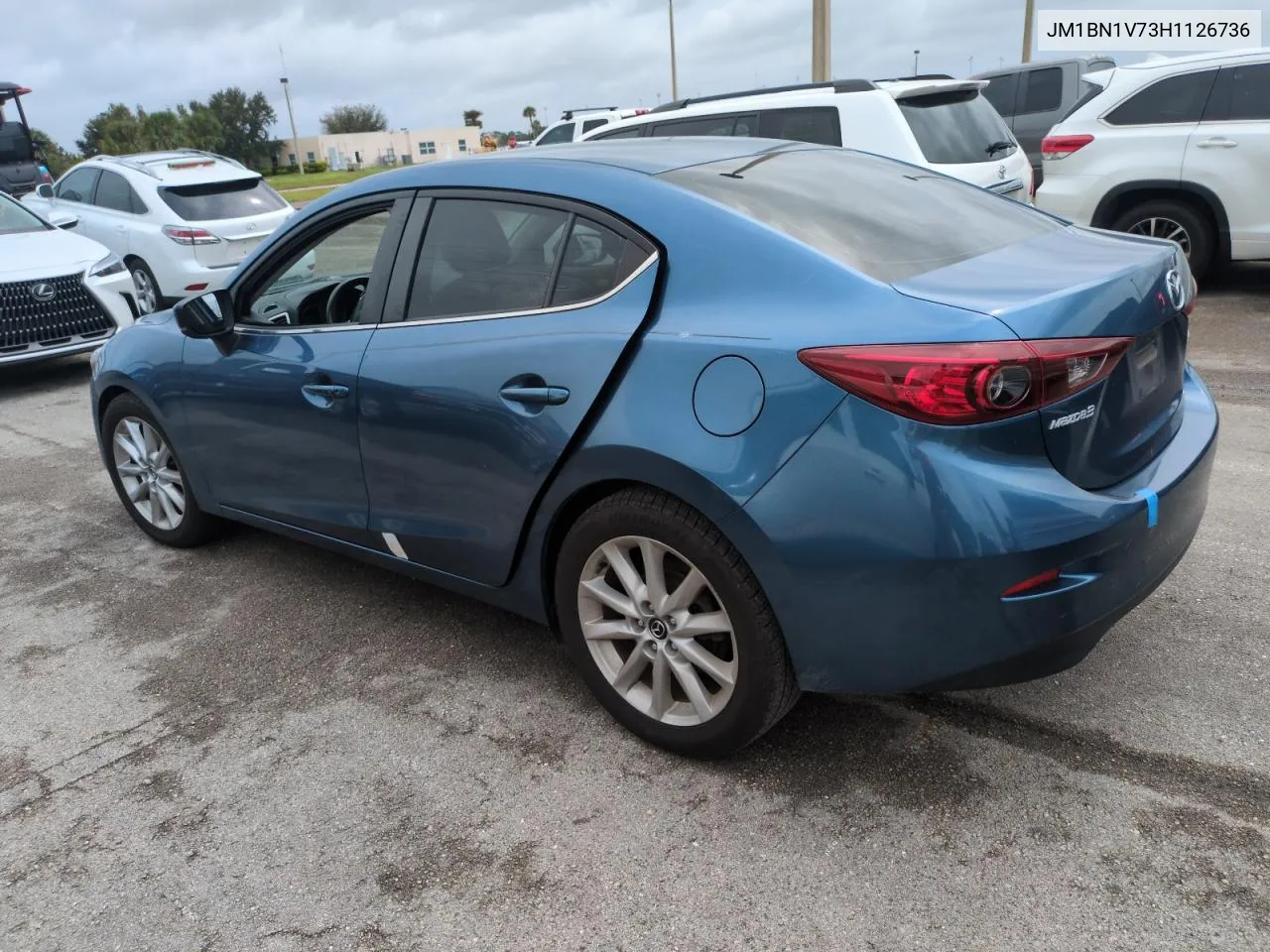 2017 Mazda 3 Touring VIN: JM1BN1V73H1126736 Lot: 75221434