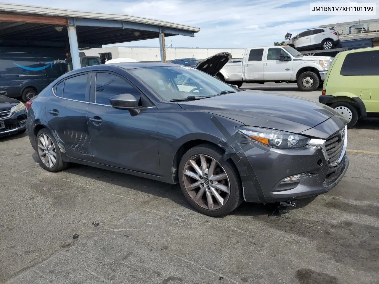 2017 Mazda 3 Touring VIN: JM1BN1V7XH1101199 Lot: 75722144