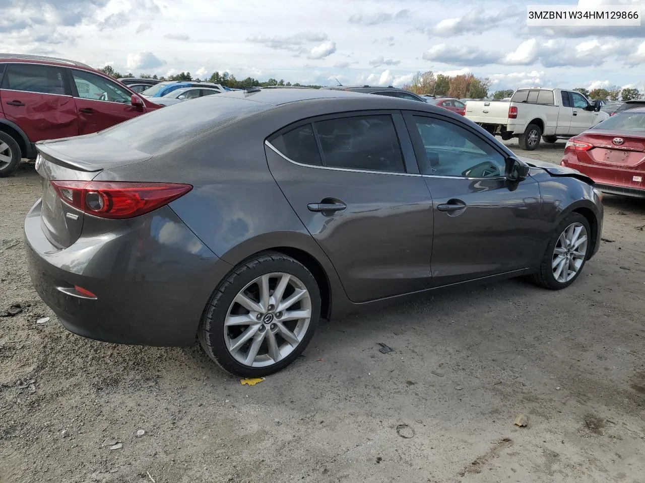 2017 Mazda 3 Grand Touring VIN: 3MZBN1W34HM129866 Lot: 76241144