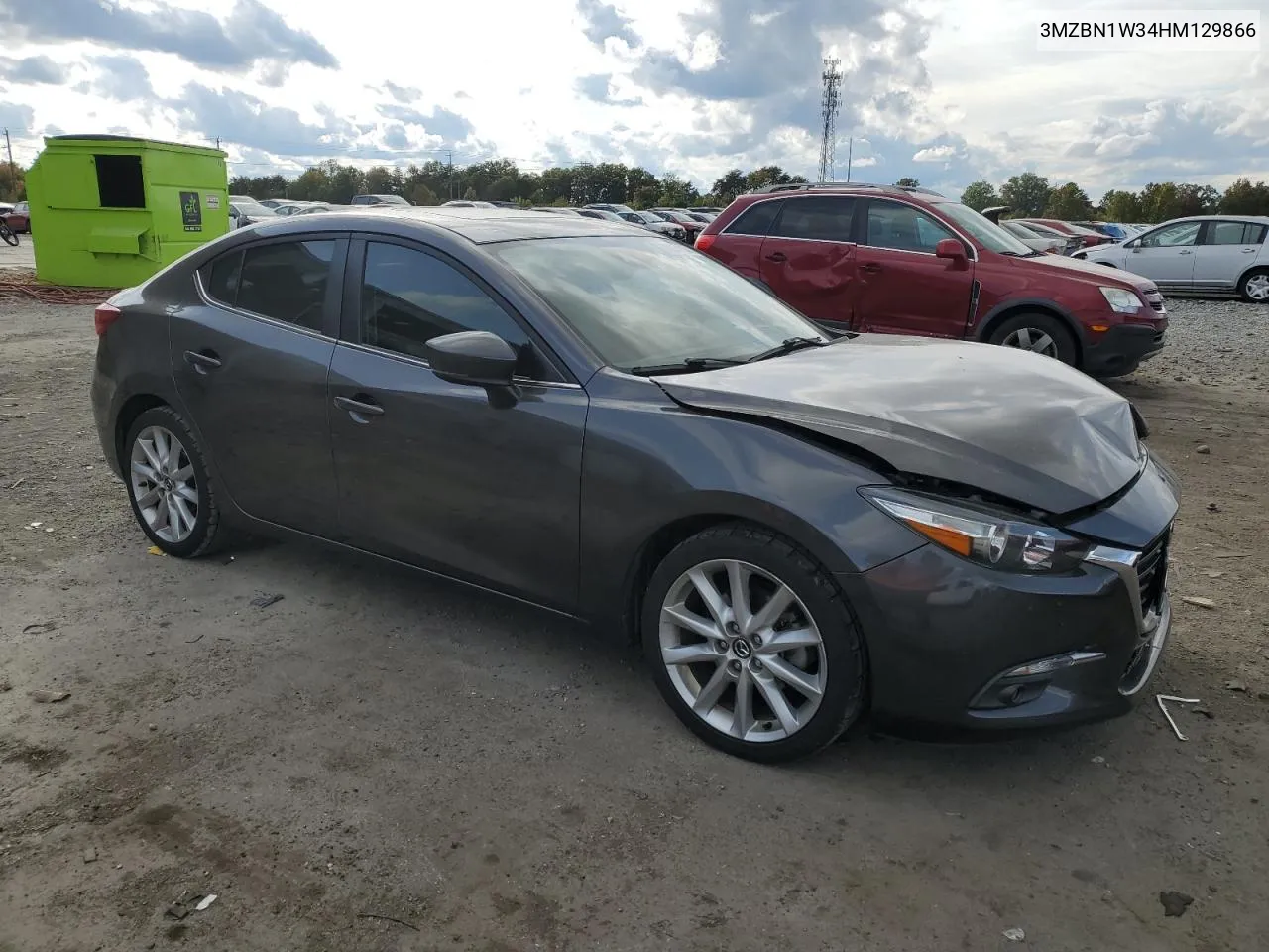 2017 Mazda 3 Grand Touring VIN: 3MZBN1W34HM129866 Lot: 76241144