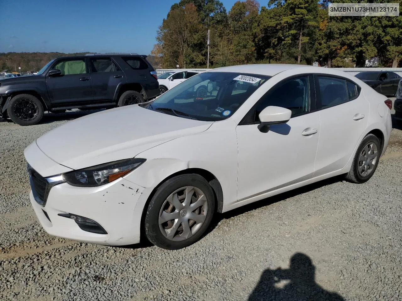 2017 Mazda 3 Sport VIN: 3MZBN1U73HM123174 Lot: 78002854