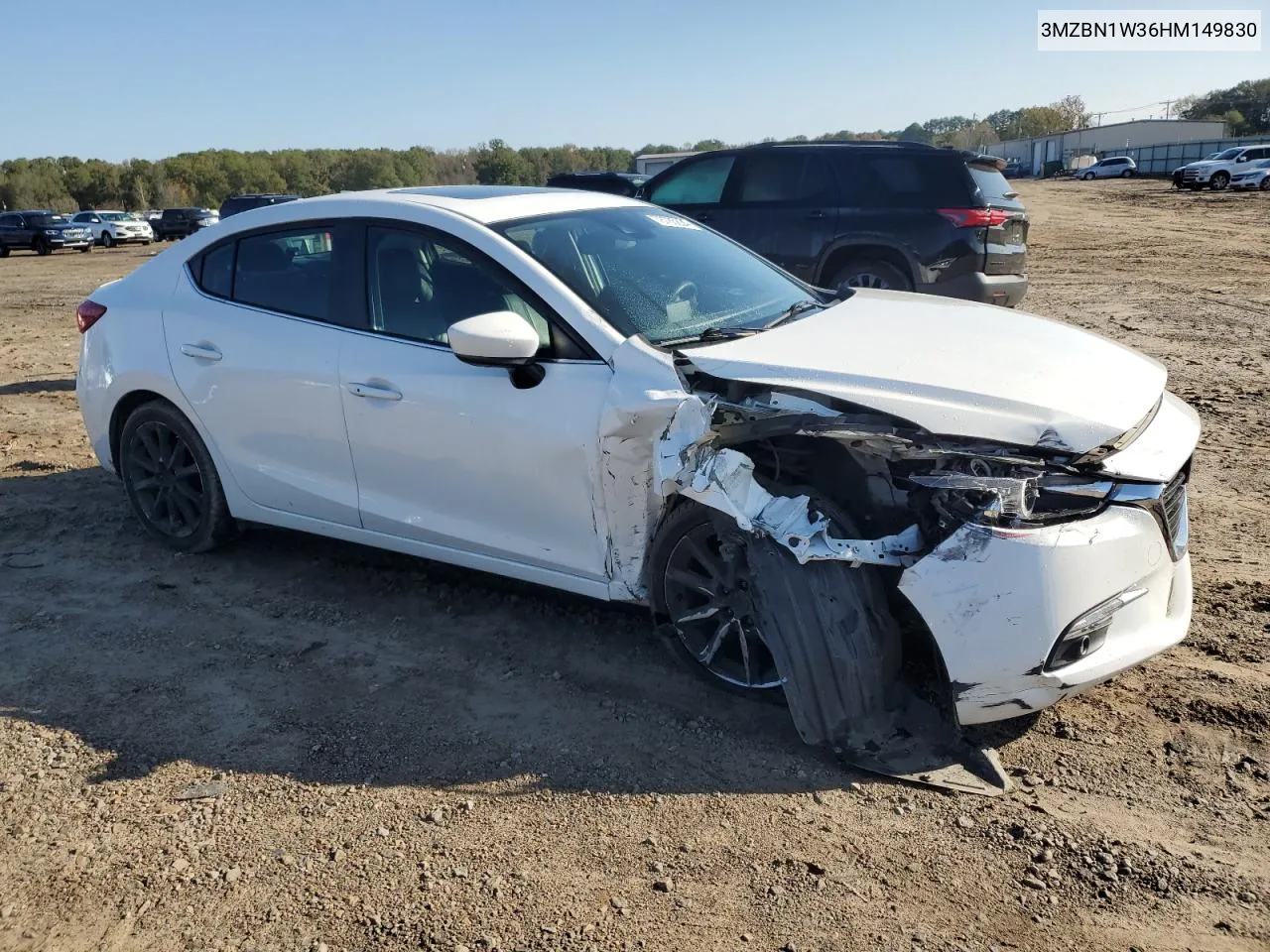 2017 Mazda 3 Grand Touring VIN: 3MZBN1W36HM149830 Lot: 78785834