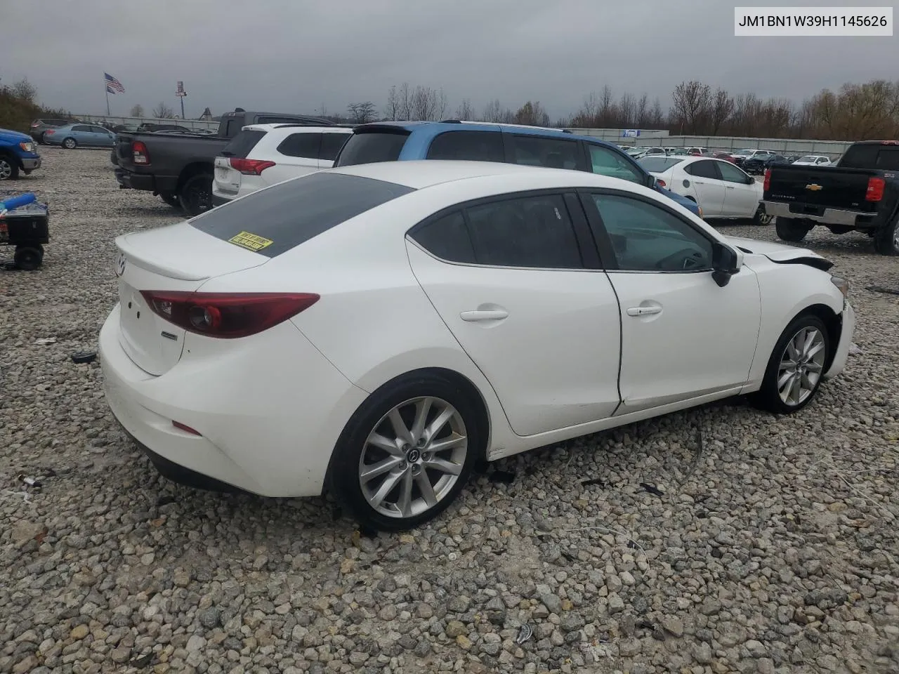 2017 Mazda 3 Grand Touring VIN: JM1BN1W39H1145626 Lot: 78901944