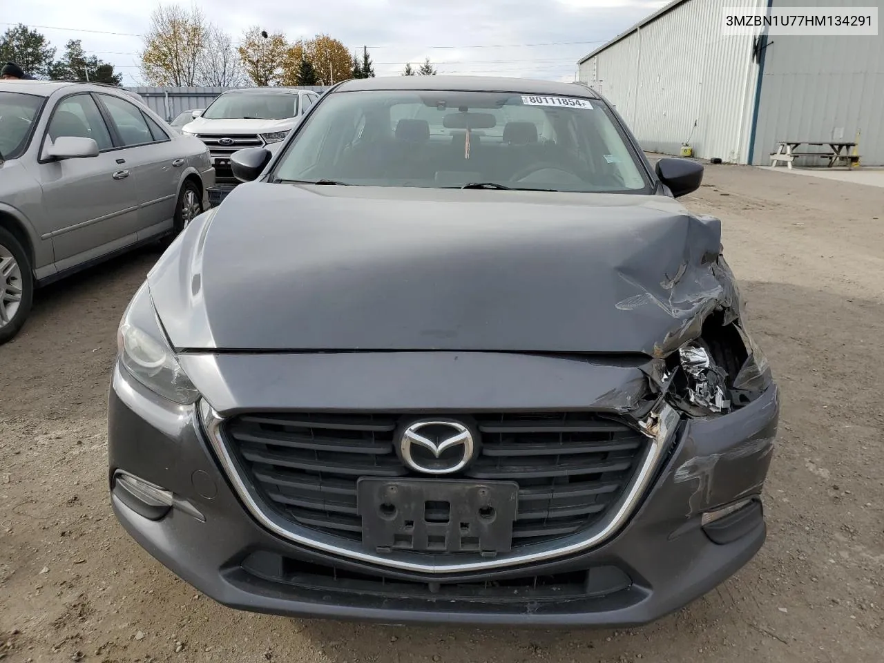 2017 Mazda 3 Sport VIN: 3MZBN1U77HM134291 Lot: 80111854