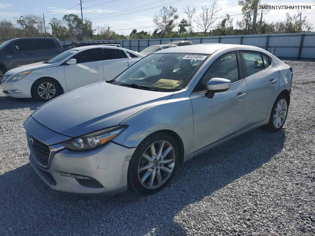 2017 Mazda 3 Touring VIN: 3MZBN1V75HM111994 Lot: 80324094