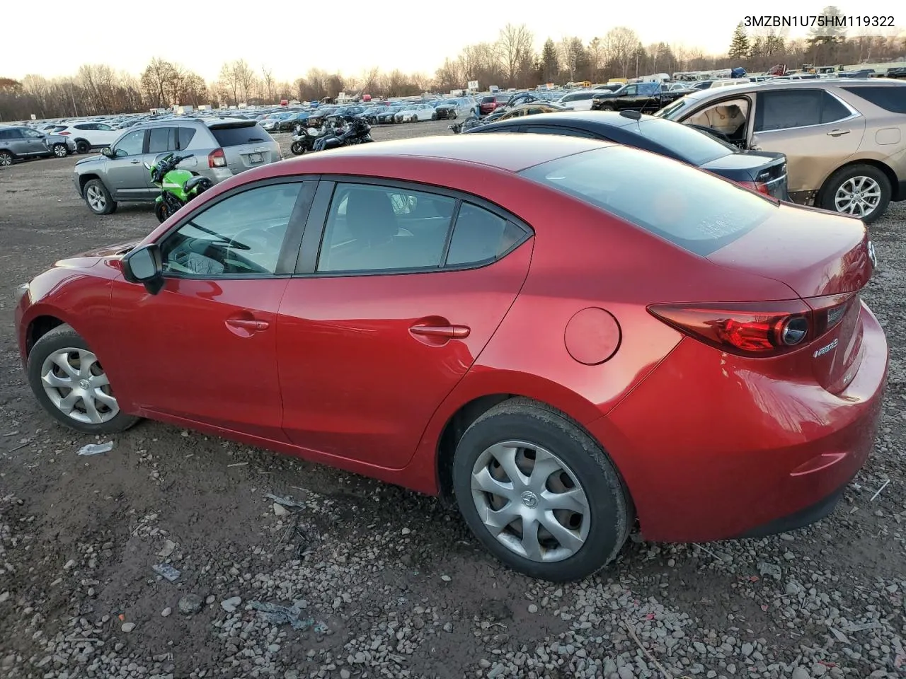 2017 Mazda 3 Sport VIN: 3MZBN1U75HM119322 Lot: 80640294