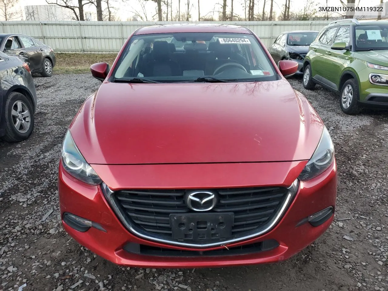 2017 Mazda 3 Sport VIN: 3MZBN1U75HM119322 Lot: 80640294