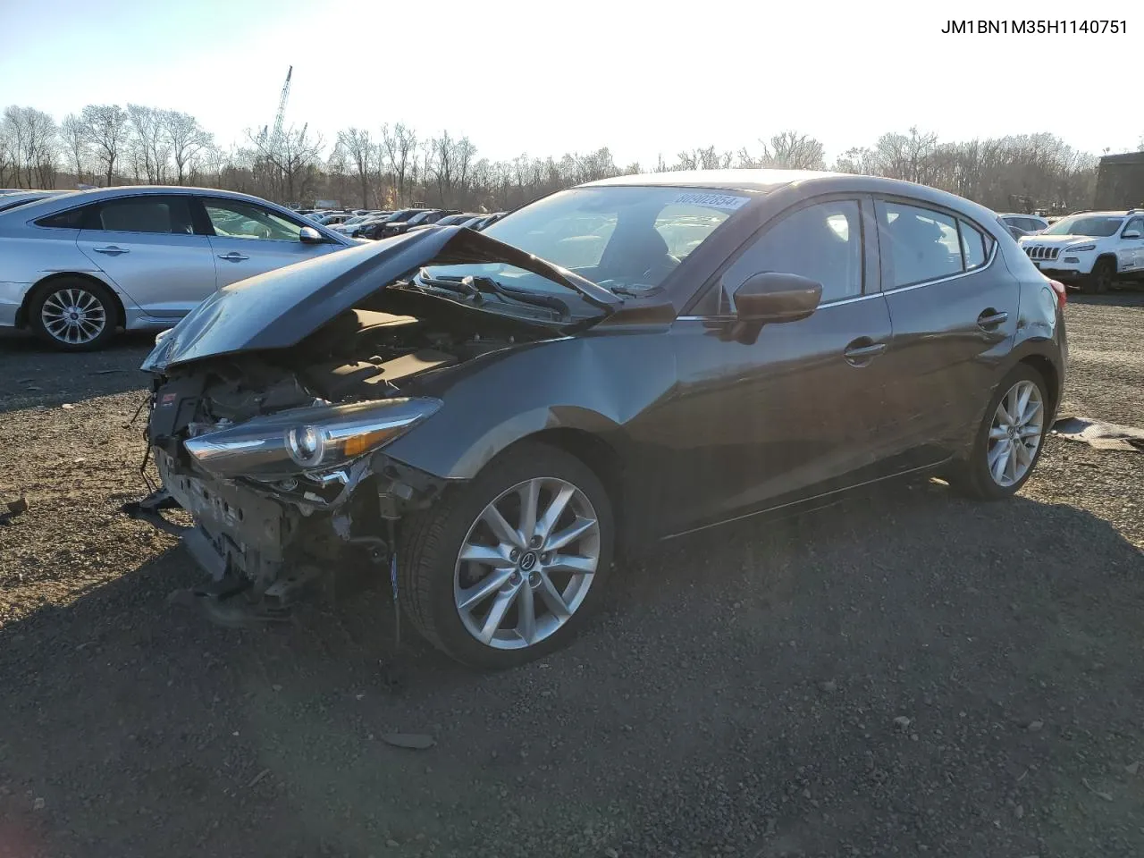 2017 Mazda 3 Grand Touring VIN: JM1BN1M35H1140751 Lot: 80902854