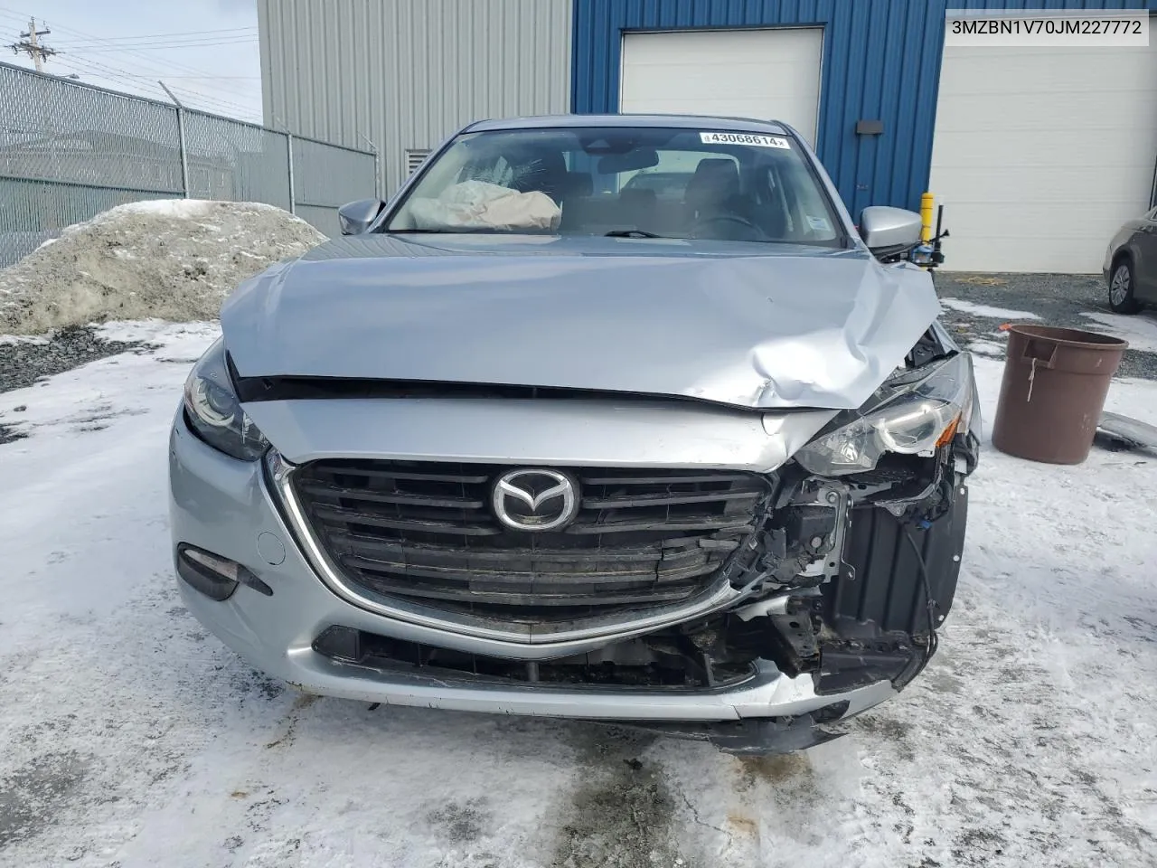 2018 Mazda 3 Touring VIN: 3MZBN1V70JM227772 Lot: 43068614