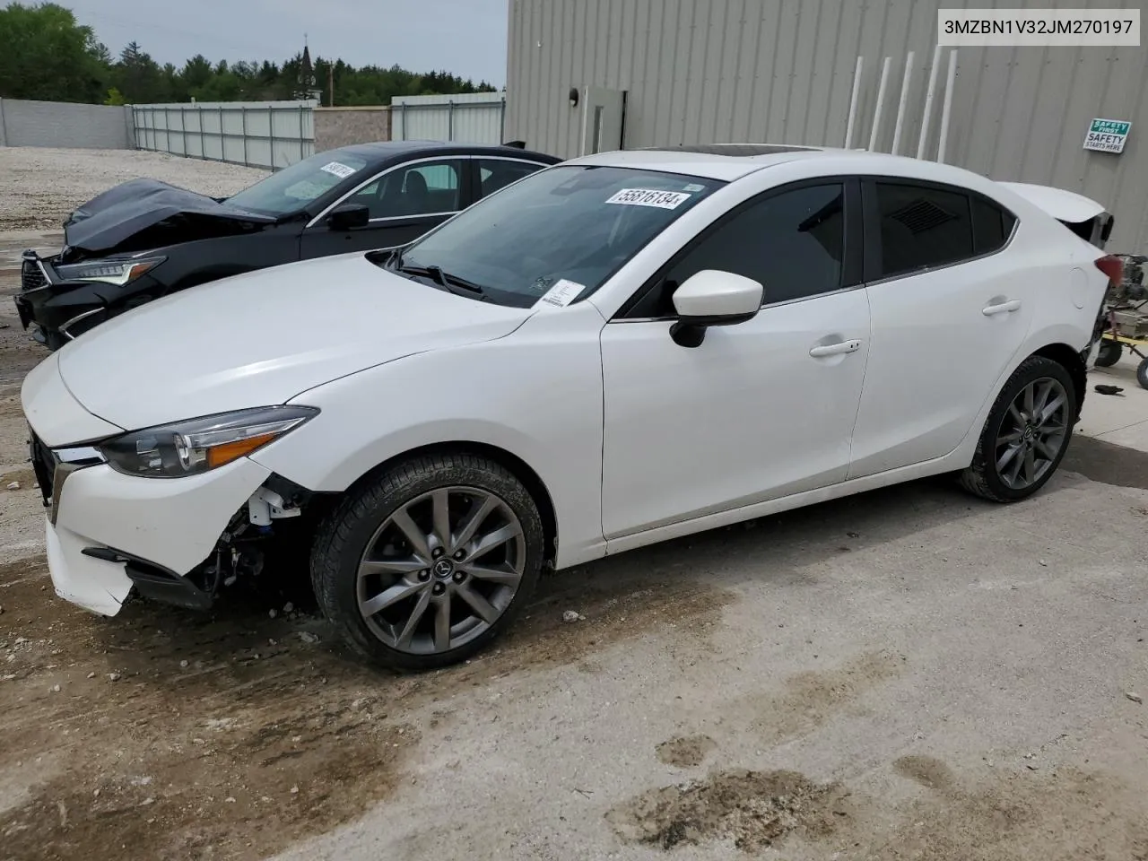 2018 Mazda 3 Touring VIN: 3MZBN1V32JM270197 Lot: 55816134