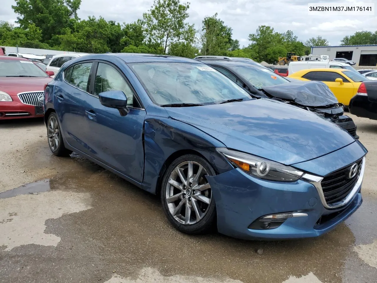 2018 Mazda 3 Grand Touring VIN: 3MZBN1M37JM176141 Lot: 57668054