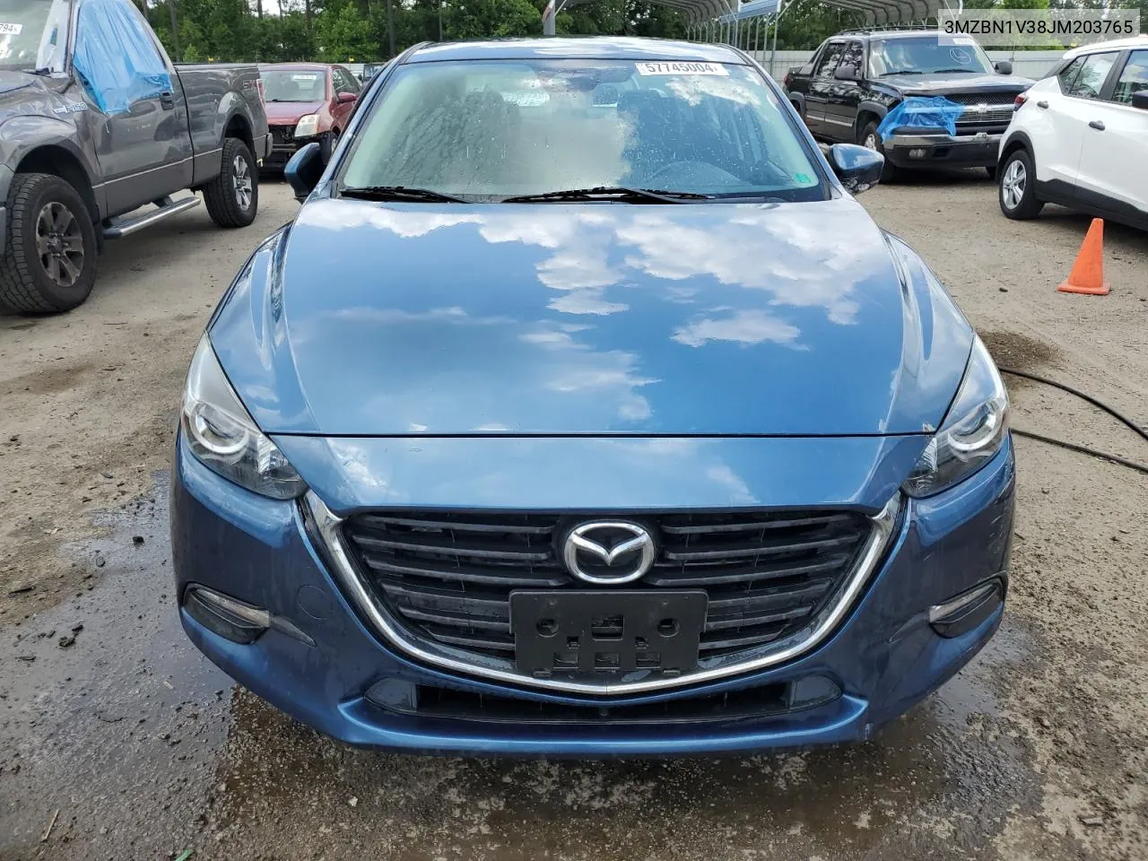 2018 Mazda 3 Touring VIN: 3MZBN1V38JM203765 Lot: 57745004