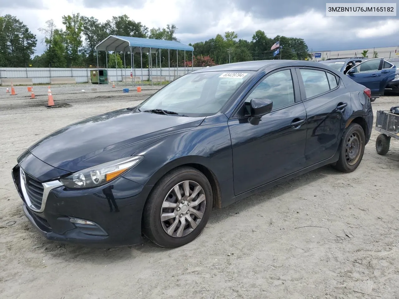 2018 Mazda 3 Sport VIN: 3MZBN1U76JM165182 Lot: 63429794