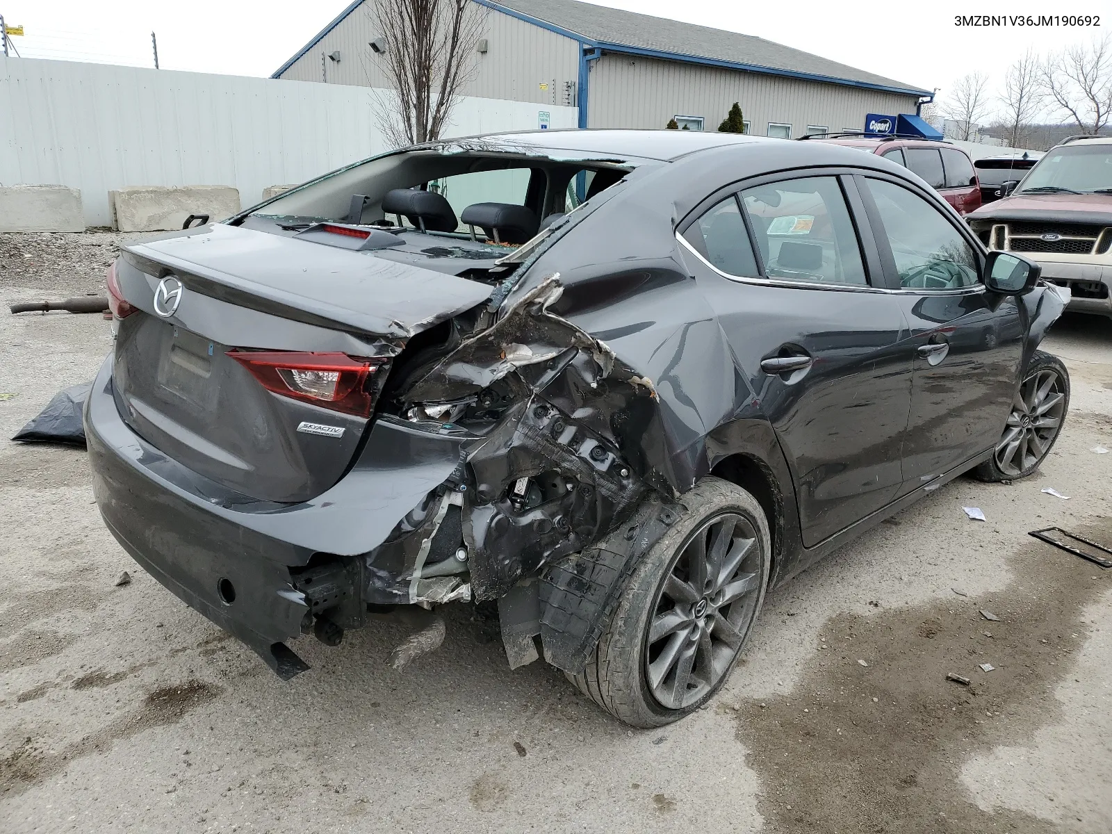 2018 Mazda 3 Touring VIN: 3MZBN1V36JM190692 Lot: 66270064