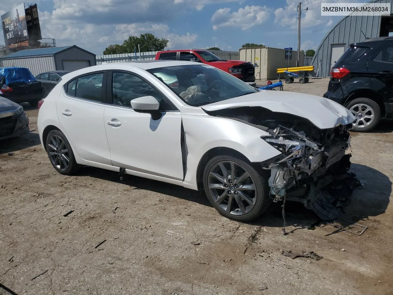 2018 Mazda 3 Grand Touring VIN: 3MZBN1M36JM268034 Lot: 69341744