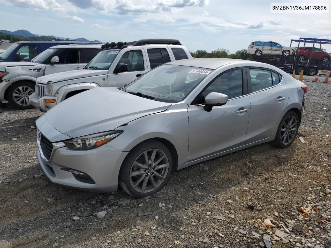 2018 Mazda 3 Touring VIN: 3MZBN1V36JM178896 Lot: 69744654