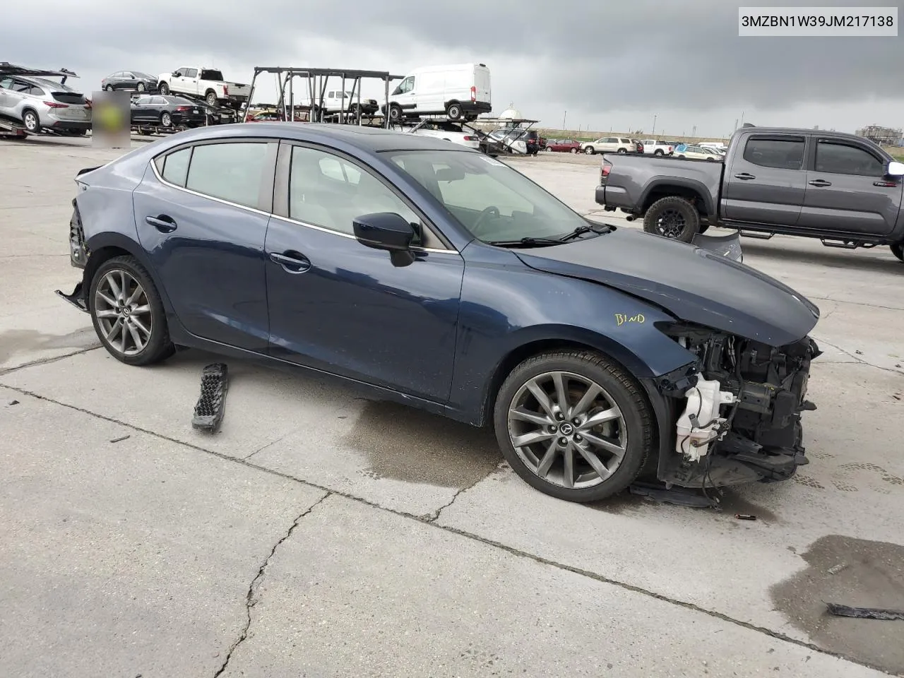 2018 Mazda 3 Grand Touring VIN: 3MZBN1W39JM217138 Lot: 69929884