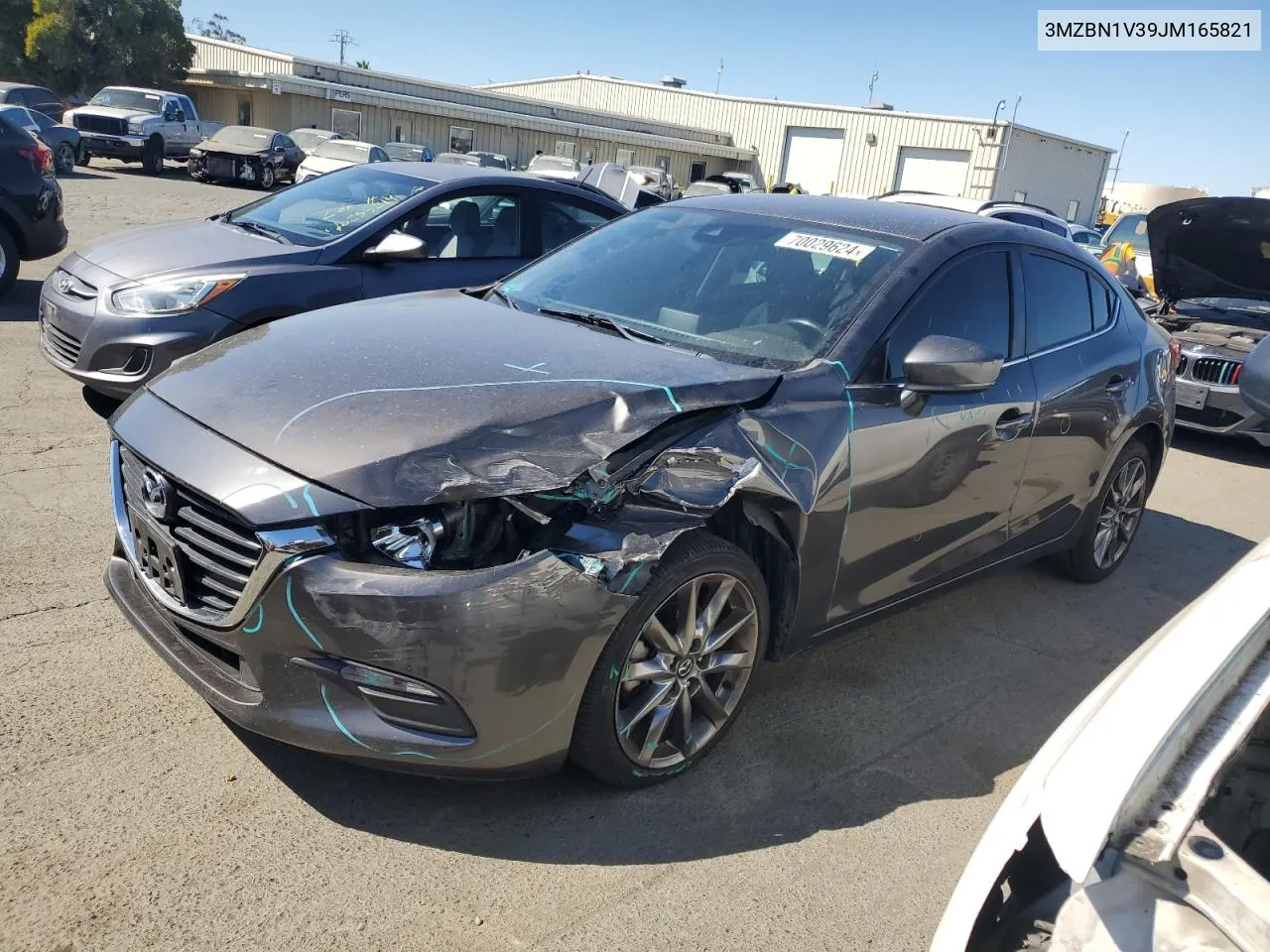 2018 Mazda 3 Touring VIN: 3MZBN1V39JM165821 Lot: 70029624