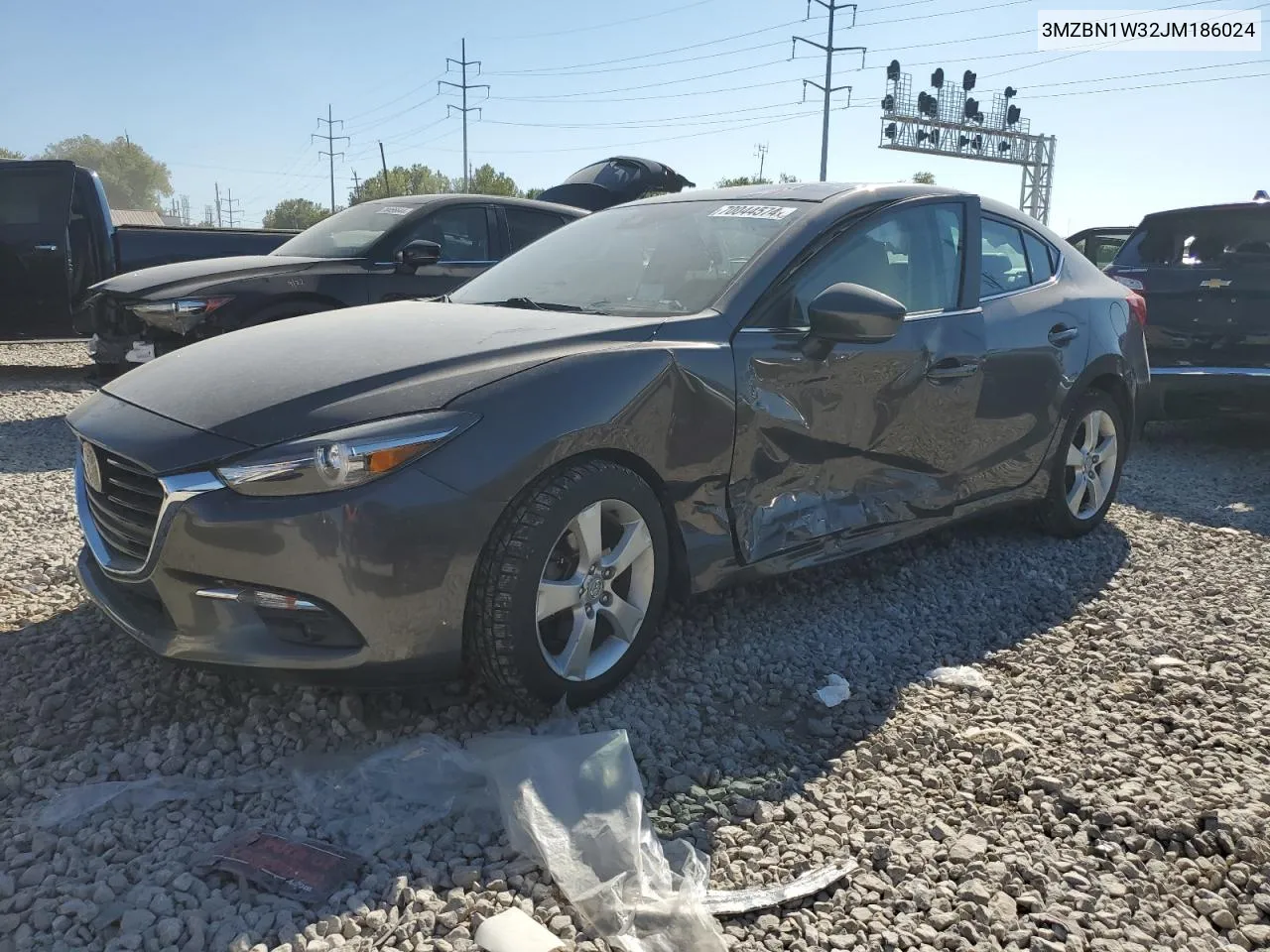 2018 Mazda 3 Grand Touring VIN: 3MZBN1W32JM186024 Lot: 70044574