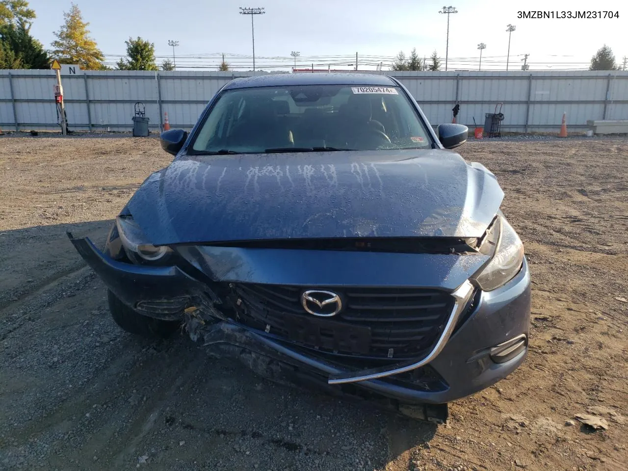 2018 Mazda 3 Touring VIN: 3MZBN1L33JM231704 Lot: 70205474