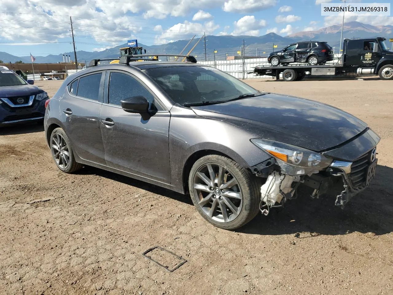 2018 Mazda 3 Touring VIN: 3MZBN1L31JM269318 Lot: 70481664