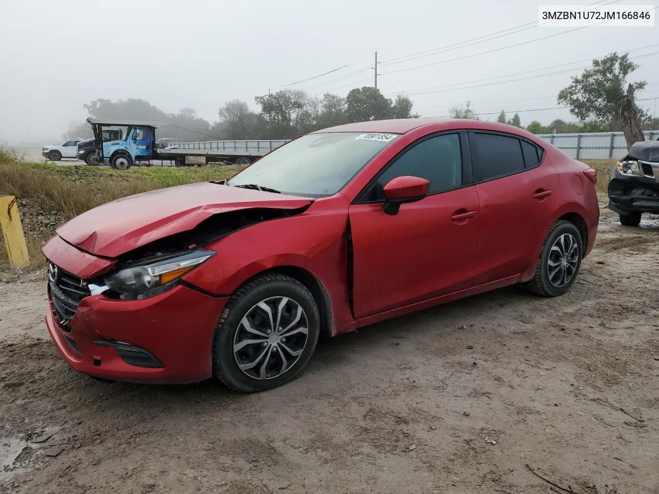 2018 Mazda 3 Sport VIN: 3MZBN1U72JM166846 Lot: 70901854