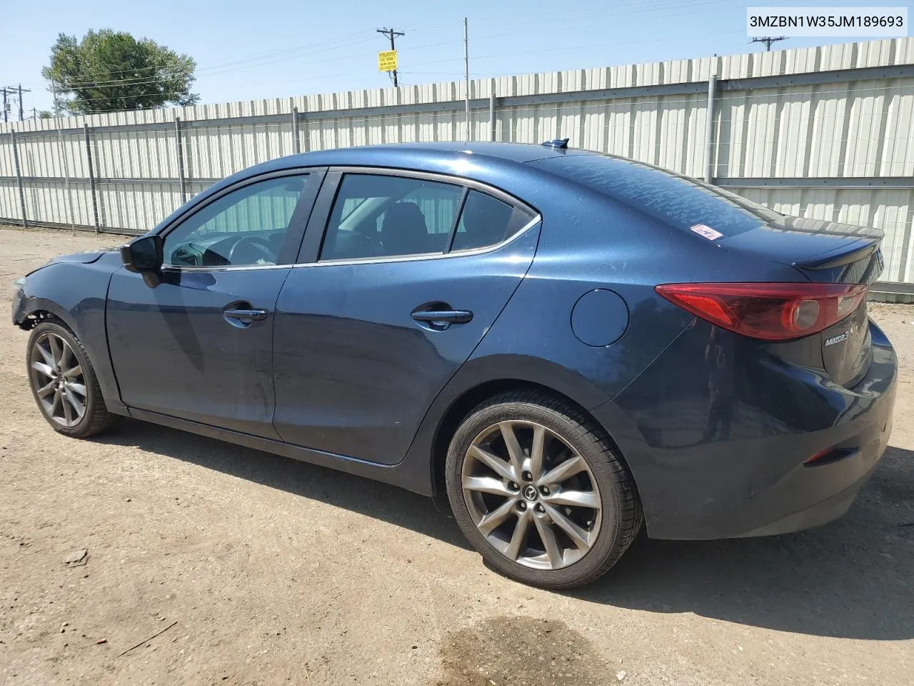 2018 Mazda 3 Grand Touring VIN: 3MZBN1W35JM189693 Lot: 71462924