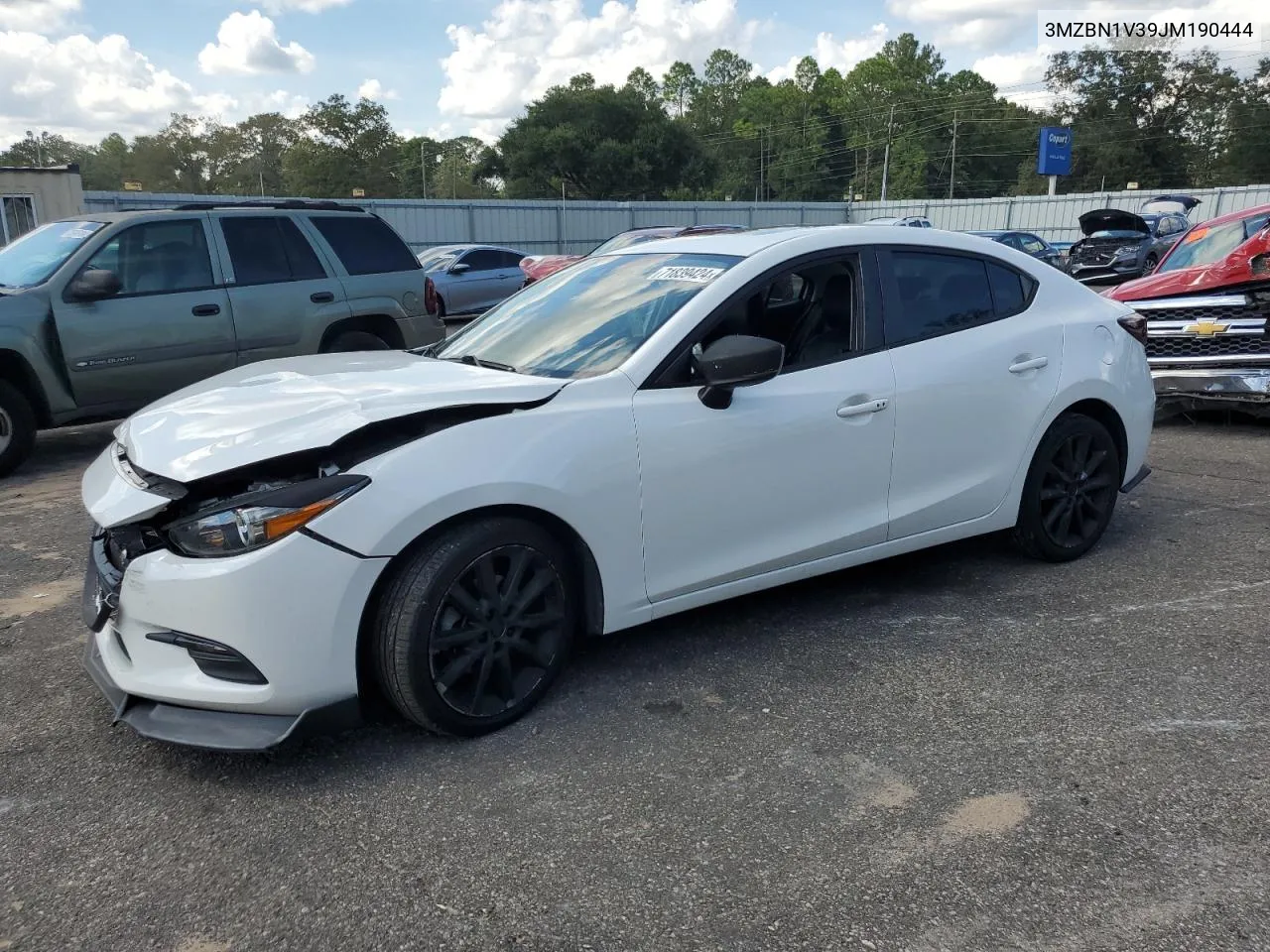 2018 Mazda 3 Touring VIN: 3MZBN1V39JM190444 Lot: 71839424