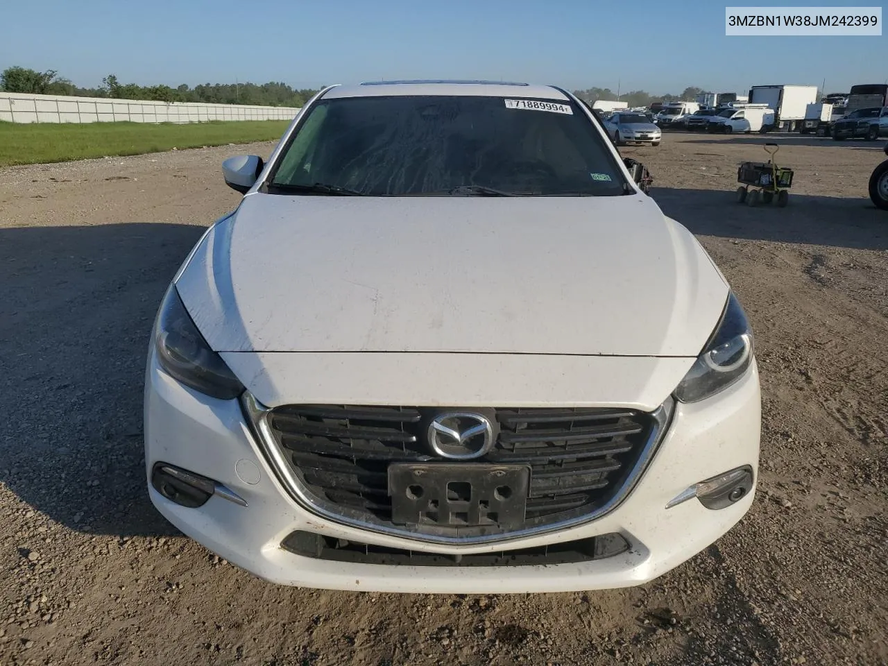 2018 Mazda 3 Grand Touring VIN: 3MZBN1W38JM242399 Lot: 71889994