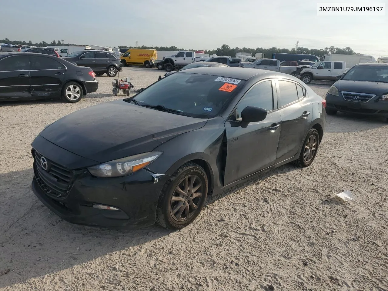 2018 Mazda 3 Sport VIN: 3MZBN1U79JM196197 Lot: 72287504