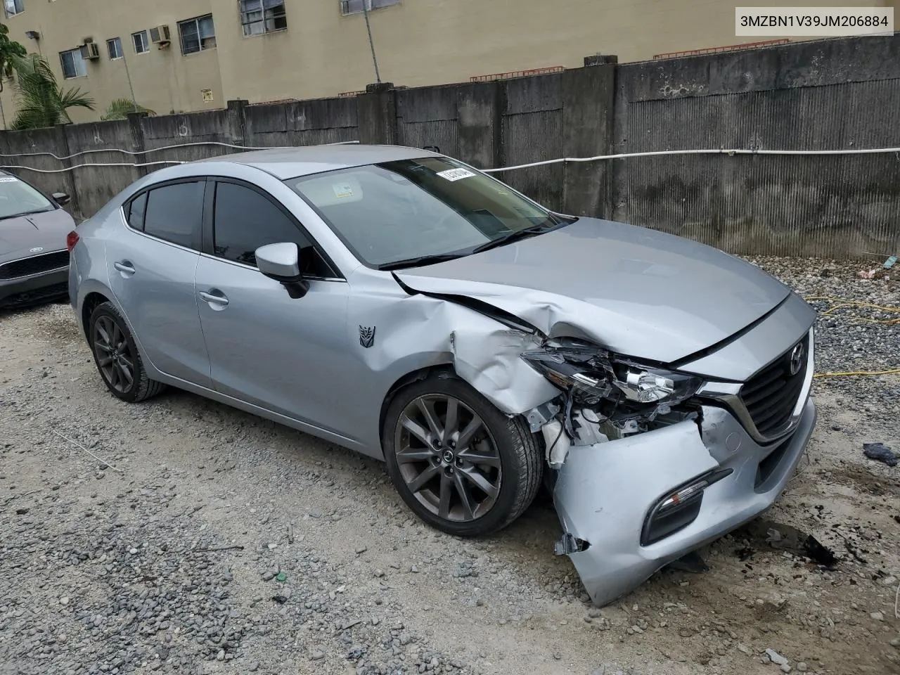 2018 Mazda 3 Touring VIN: 3MZBN1V39JM206884 Lot: 72318104