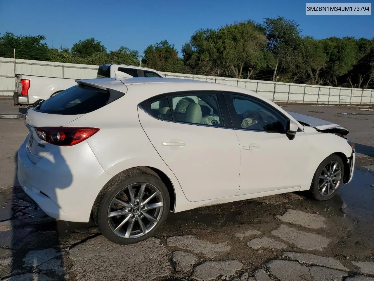 2018 Mazda 3 Grand Touring VIN: 3MZBN1M34JM173794 Lot: 72577034