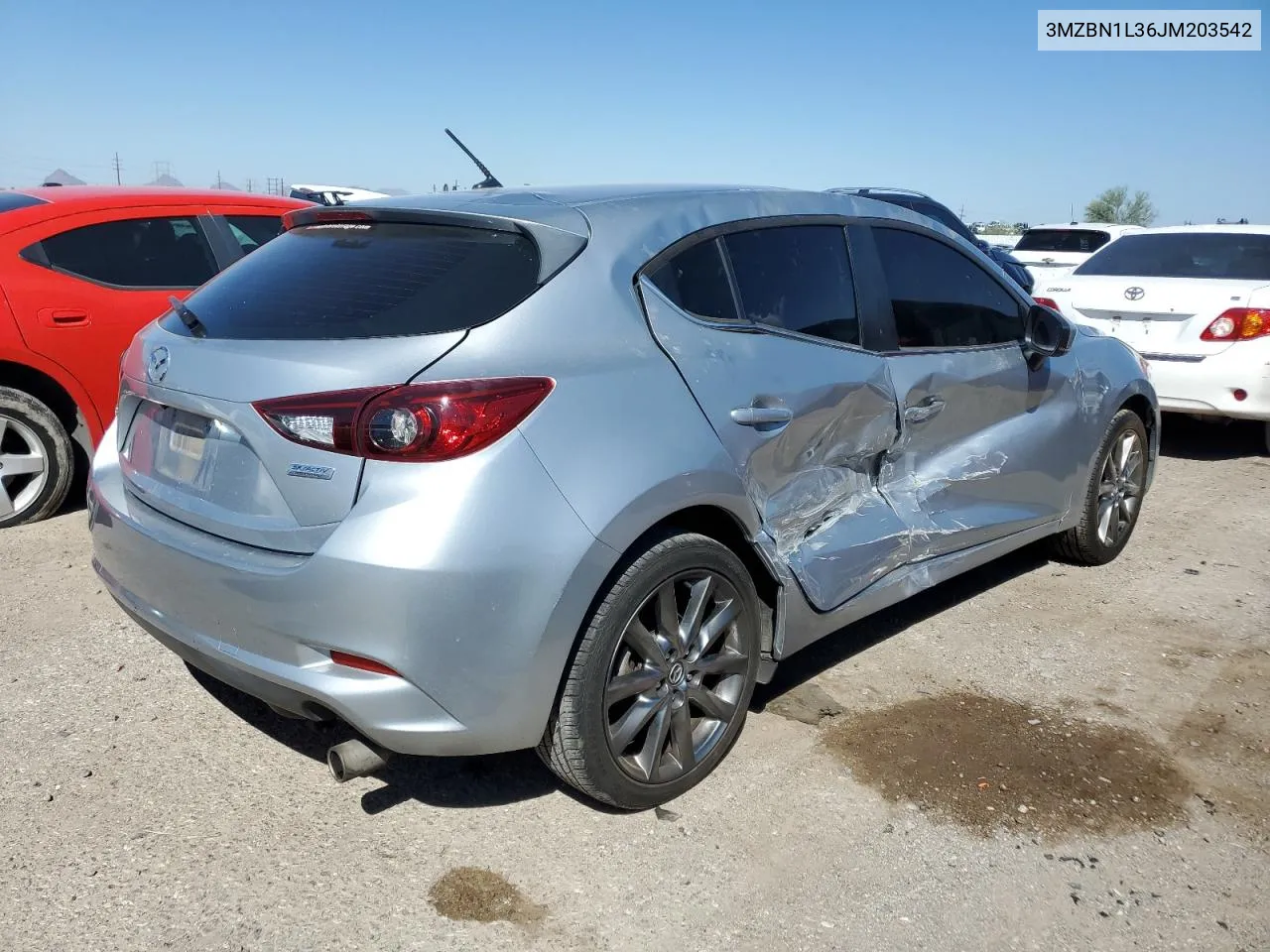 2018 Mazda 3 Touring VIN: 3MZBN1L36JM203542 Lot: 73256384