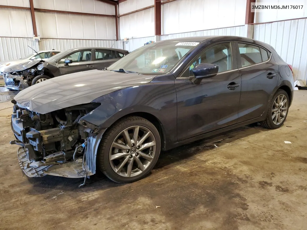 2018 Mazda 3 Grand Touring VIN: 3MZBN1M36JM176017 Lot: 73386834