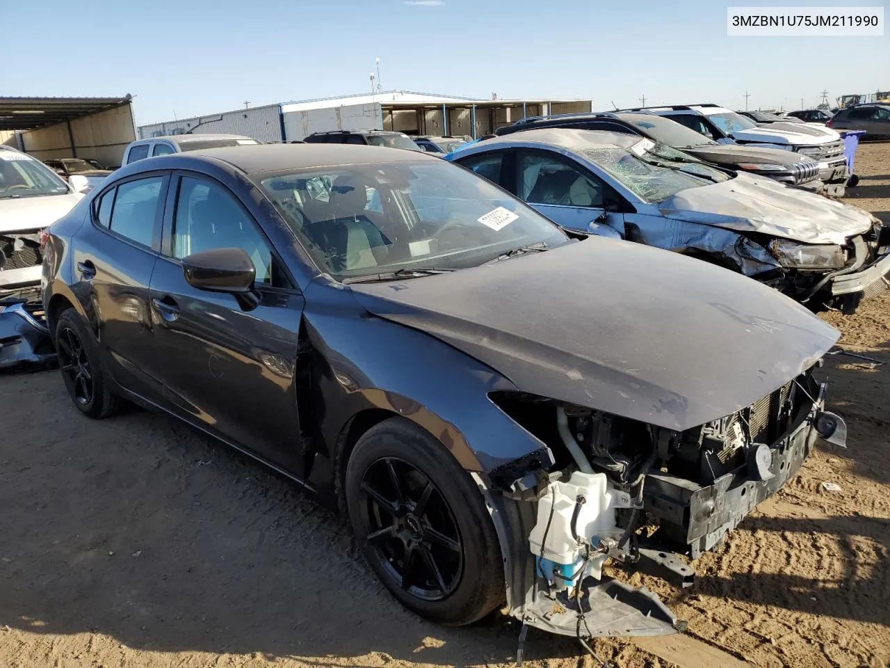 2018 Mazda 3 Sport VIN: 3MZBN1U75JM211990 Lot: 73389234