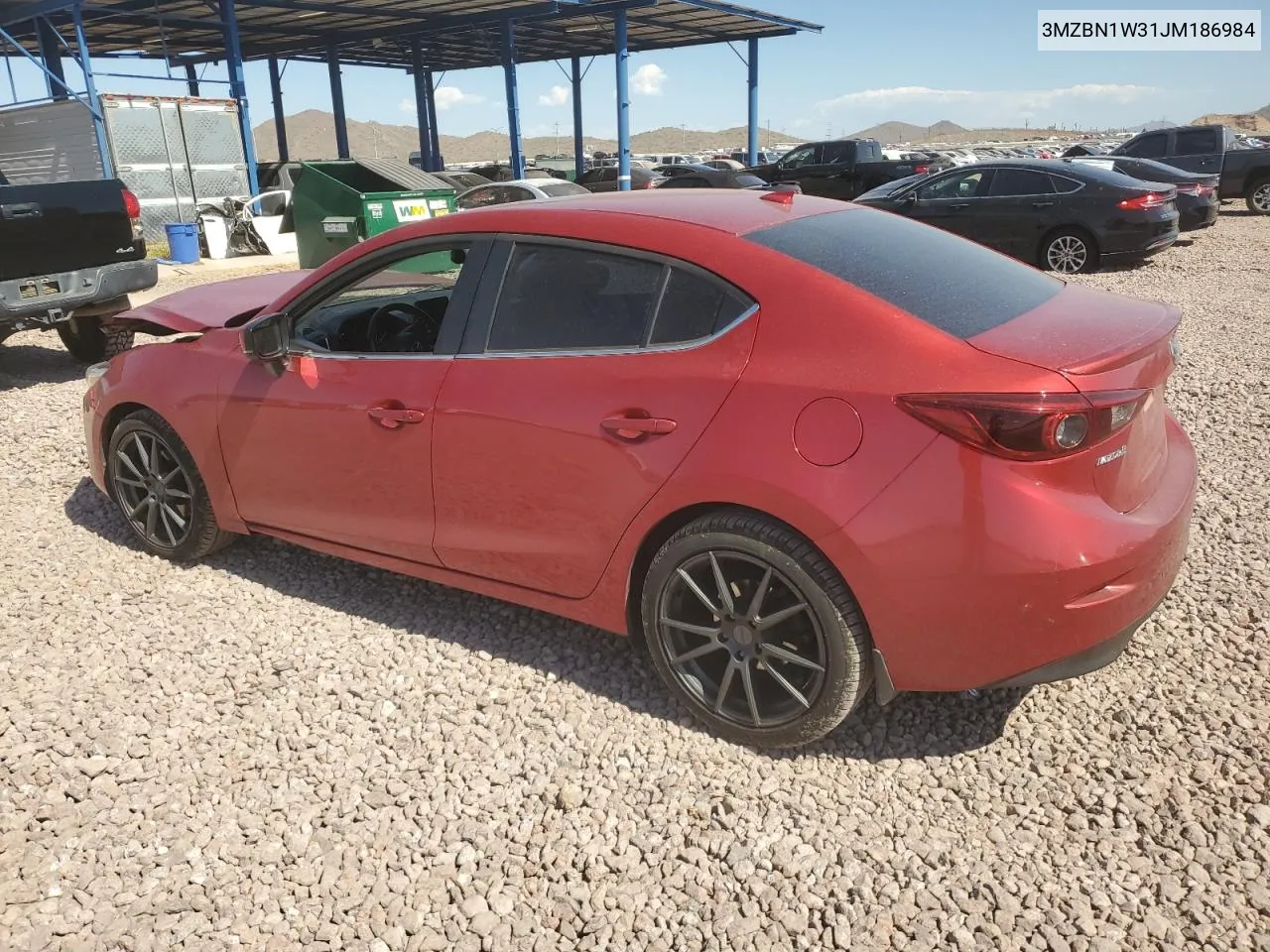 2018 Mazda 3 Grand Touring VIN: 3MZBN1W31JM186984 Lot: 73494164